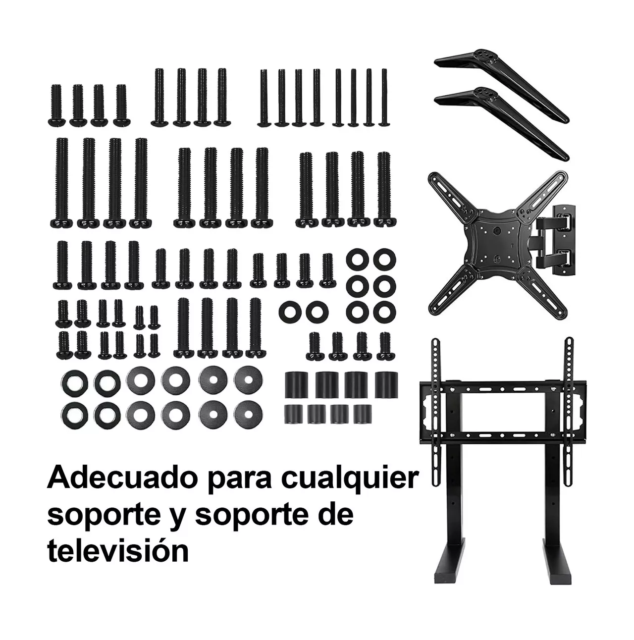 Foto 6 pulgar | Kit Universal De Montaje Set De Tv Tornillos Para Tv Soport Negro