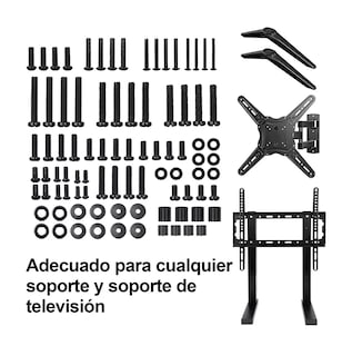Foto 5 | Kit Universal De Montaje Set De Tv Tornillos Para Tv Soport Negro