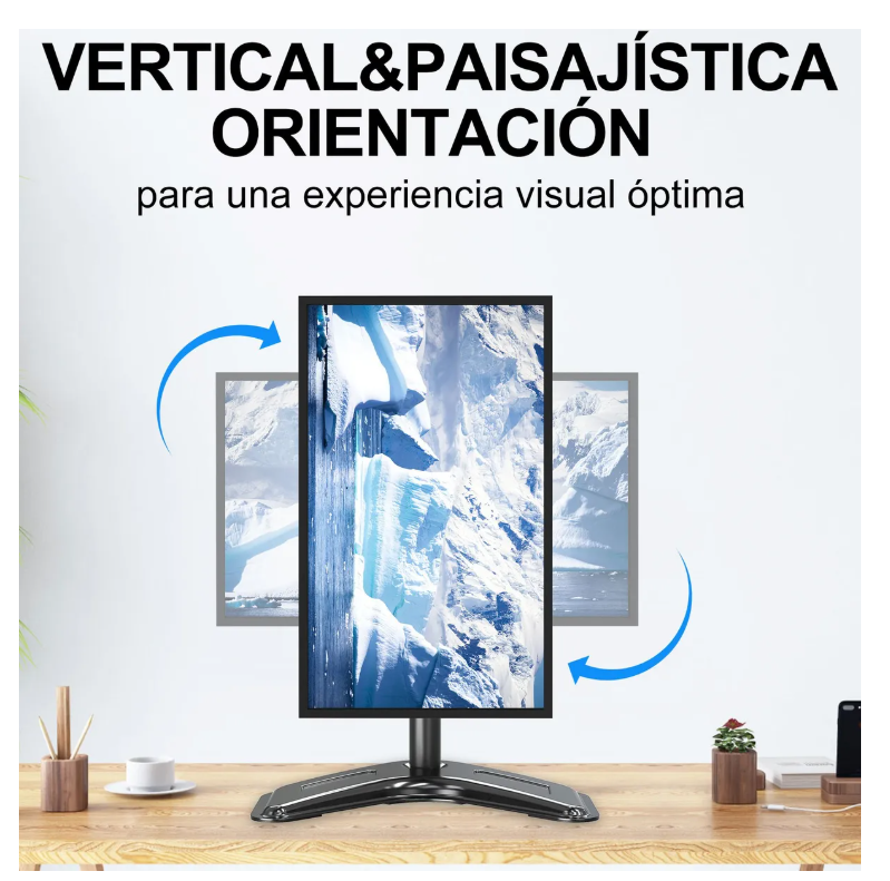 Foto 5 pulgar | Soporte Xtellar De Escritorio Mountup Para Monitores De 13-32 Negro