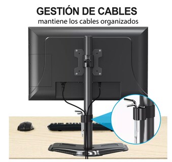 Foto 5 | Soporte Xtellar De Escritorio Mountup Para Monitores De 13-32 Negro