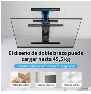 Foto 3 | Xtellar Soporte Pared Tv Para Pantalla Monitor Soporte Base De Pared Para 40'' 55'' 65'' 75'' 80'' Pulgadas De Televisi