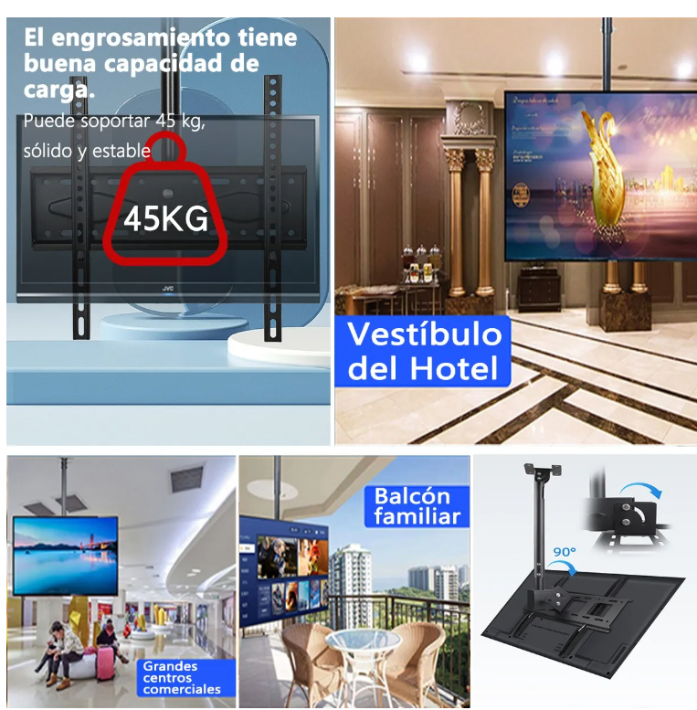 Foto 4 pulgar | Soporte Xtellar De Pared Techo Para Pantalla Tv/monitor De 32 A 72