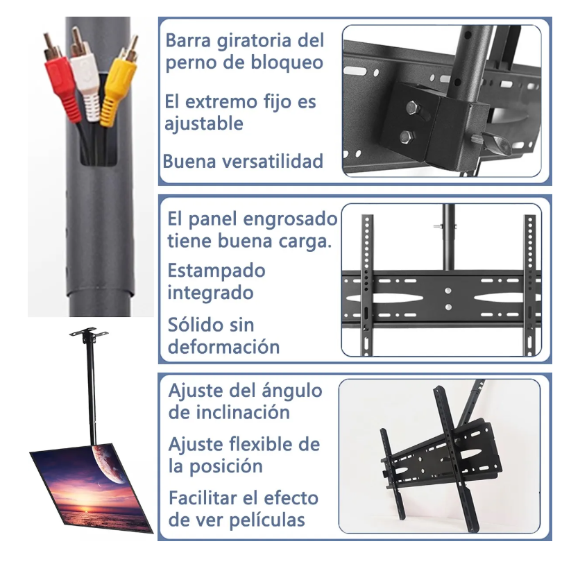 Foto 3 pulgar | Soporte Xtellar De Pared Techo Para Pantalla Tv/monitor De 14 A 42