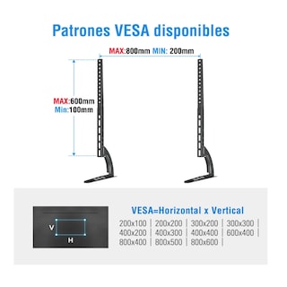 Foto 2 | Soporte Para Tv Belug Base De Pantalla 32 A 65 Pulgadas Negro