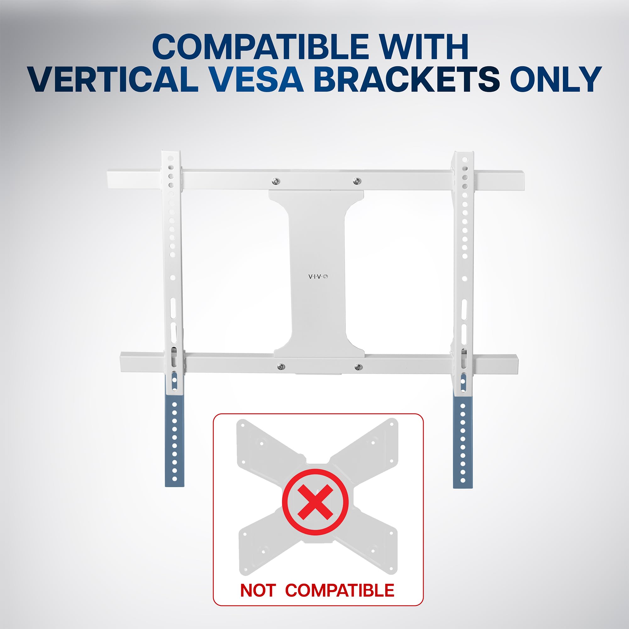Foto 4 | Kit De Soporte Para Placas Extensoras Vesa Vivo Mount-ad165w, Color Blanco - Venta Internacional.