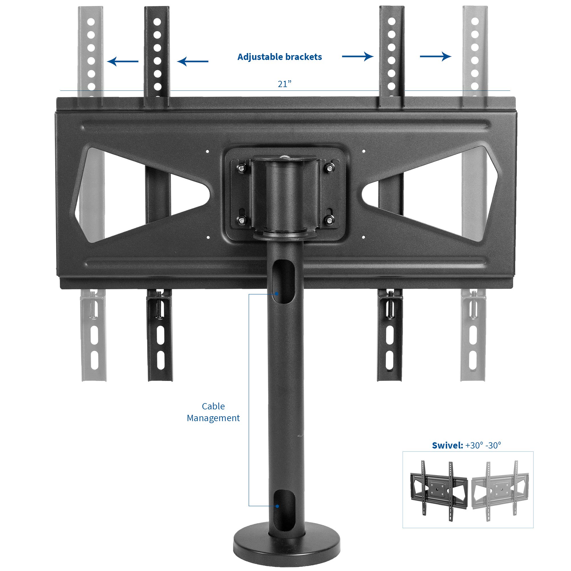 Foto 4 pulgar | Soporte De Tv Vivo Giratorio Y Atornillable Para Pantallas De 32 A 55 Pulgadas - Venta Internacional.