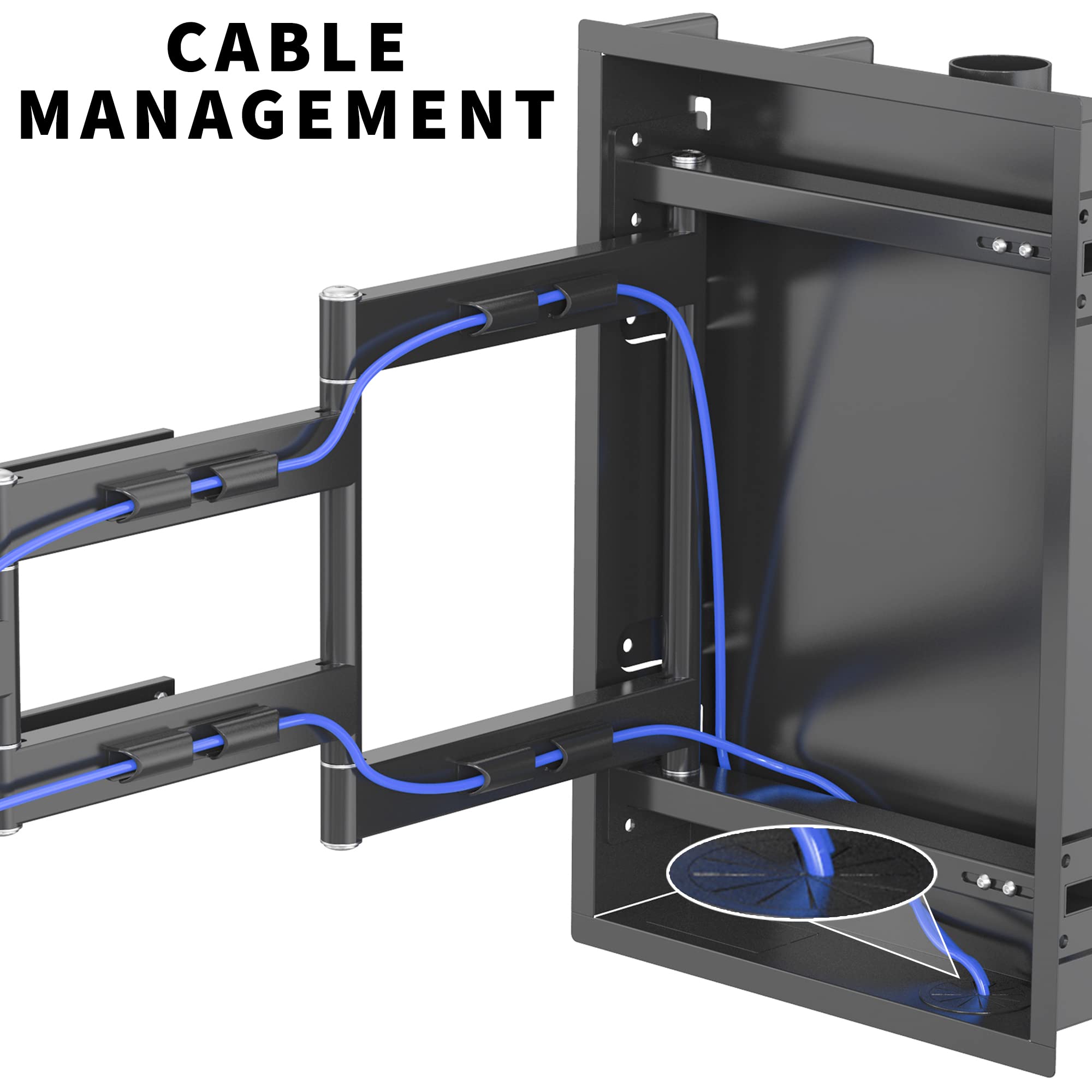 Foto 8 pulgar | Soporte De Pared Para Tv Vivo Mount-rec01 Led Lcd Empotrado De 50 A 75 Pulgadas - Venta Internacional.