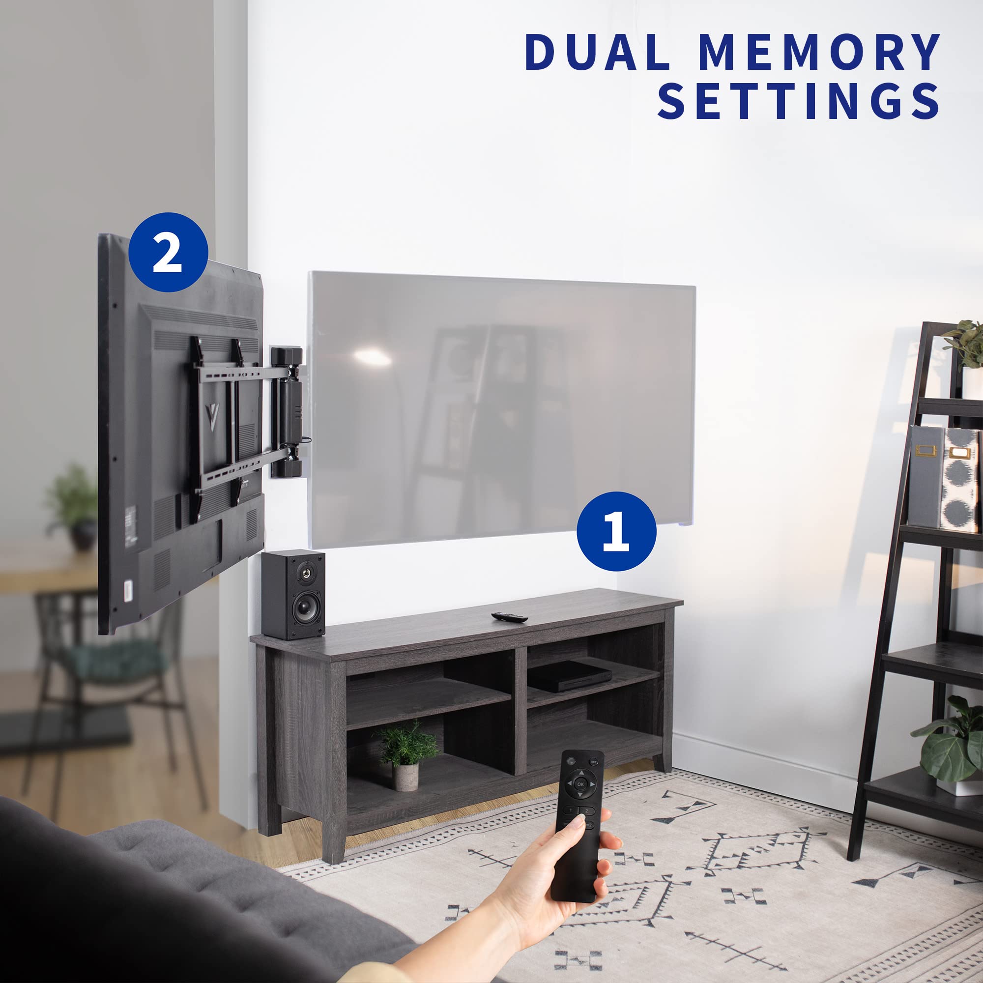 Foto 6 | Soporte De Pared Para Tv Vivo Mount-e-wm075w Electric 32-75 Pulgadas Blanco - Venta Internacional.