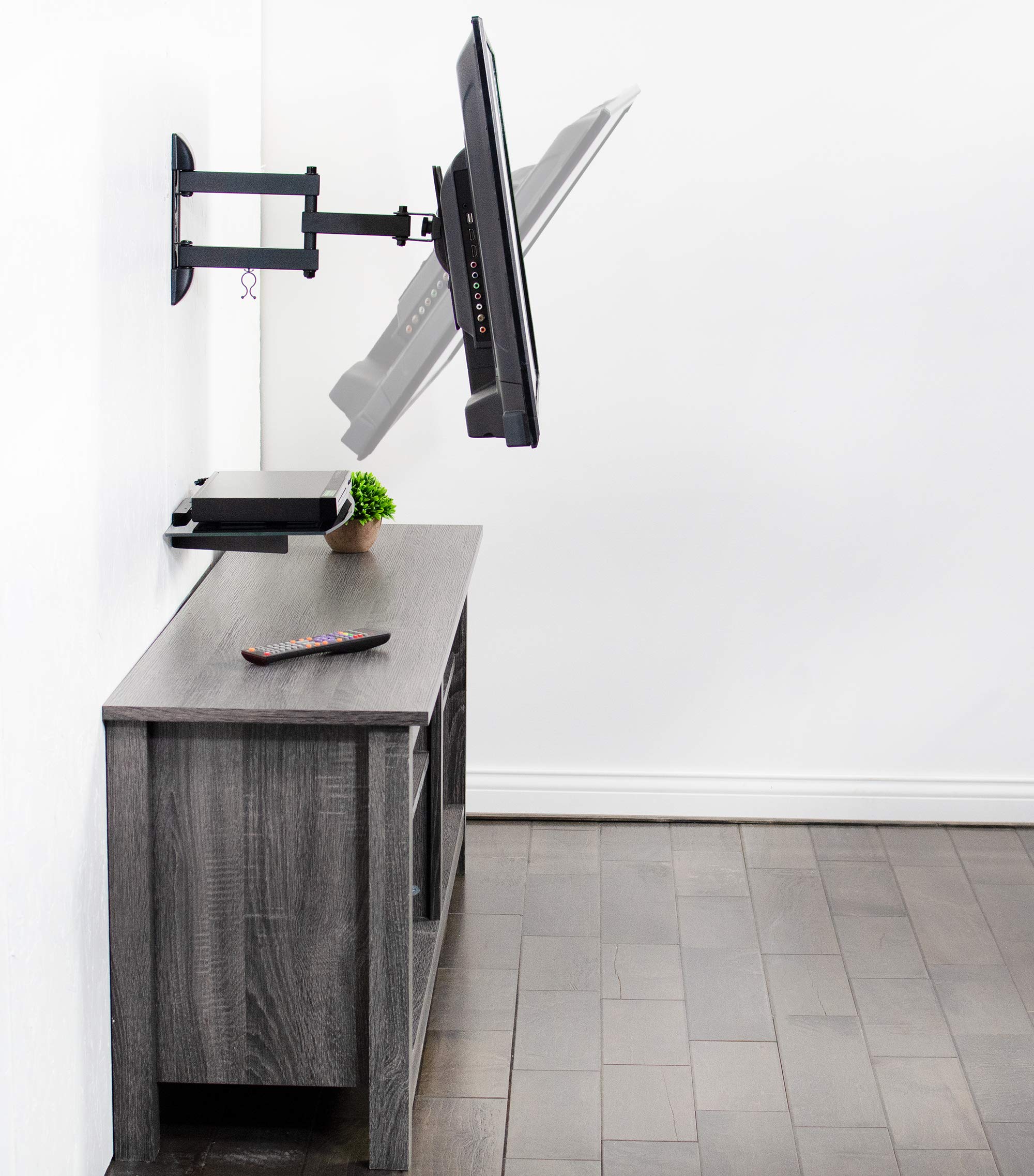 Foto 6 | Soporte De Pared Para Tv Vivo Mount-vwsf1 23-55 Pulgadas Con Estante Negro - Venta Internacional.