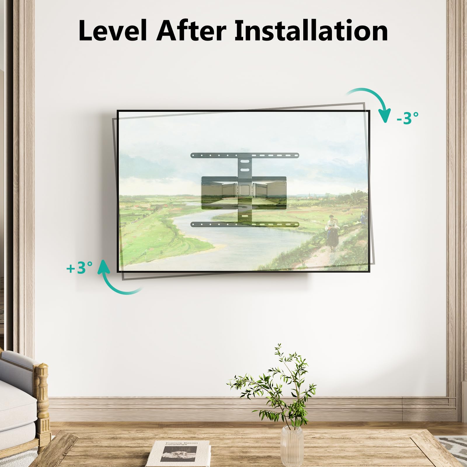 Foto 7 | Soporte De Pared Para Tv Wali Ultra Slim Full Motion 43-90 Pulgadas - Venta Internacional.
