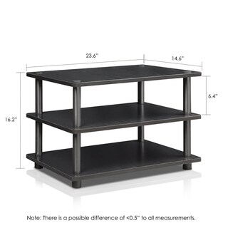 Foto 2 | Soporte para Tv Furinno Turn-n-tube 3 Niveles Negro- Venta Internacional