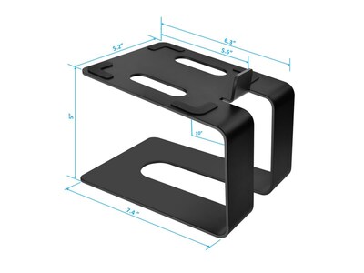Foto 4 | Estantería De Escritorio De Metal Inclinada Monoprice Con Soportes Para Altavoces - Venta Internacional.