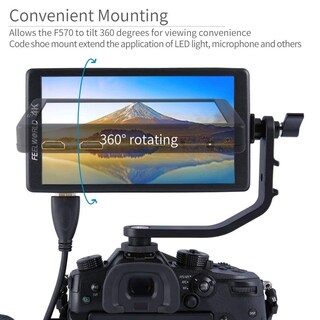 Foto 2 | Brazo Inclinable Para Monitor De Campo Feelworld F5 F570 S55 Fw568 De 14 Cm - Venta Internacional.
