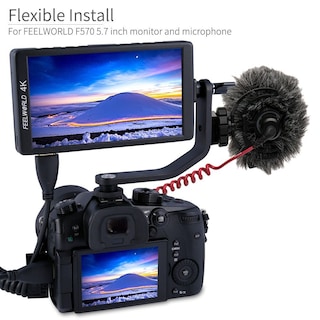 Foto 5 | Brazo Inclinable Para Monitor De Campo Feelworld F5 F570 S55 Fw568 De 14 Cm - Venta Internacional.