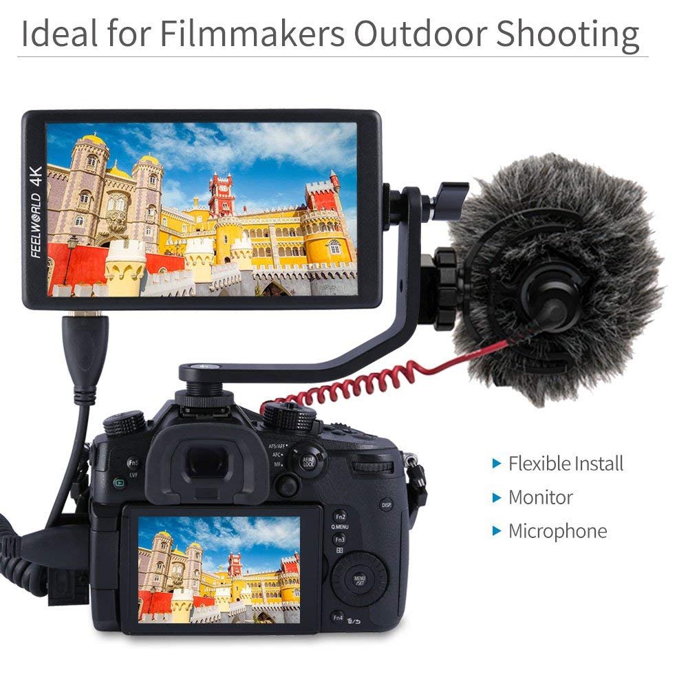 Foto 6 | Brazo Inclinable Para Monitor De Campo Feelworld F5 F570 S55 Fw568 De 14 Cm - Venta Internacional.