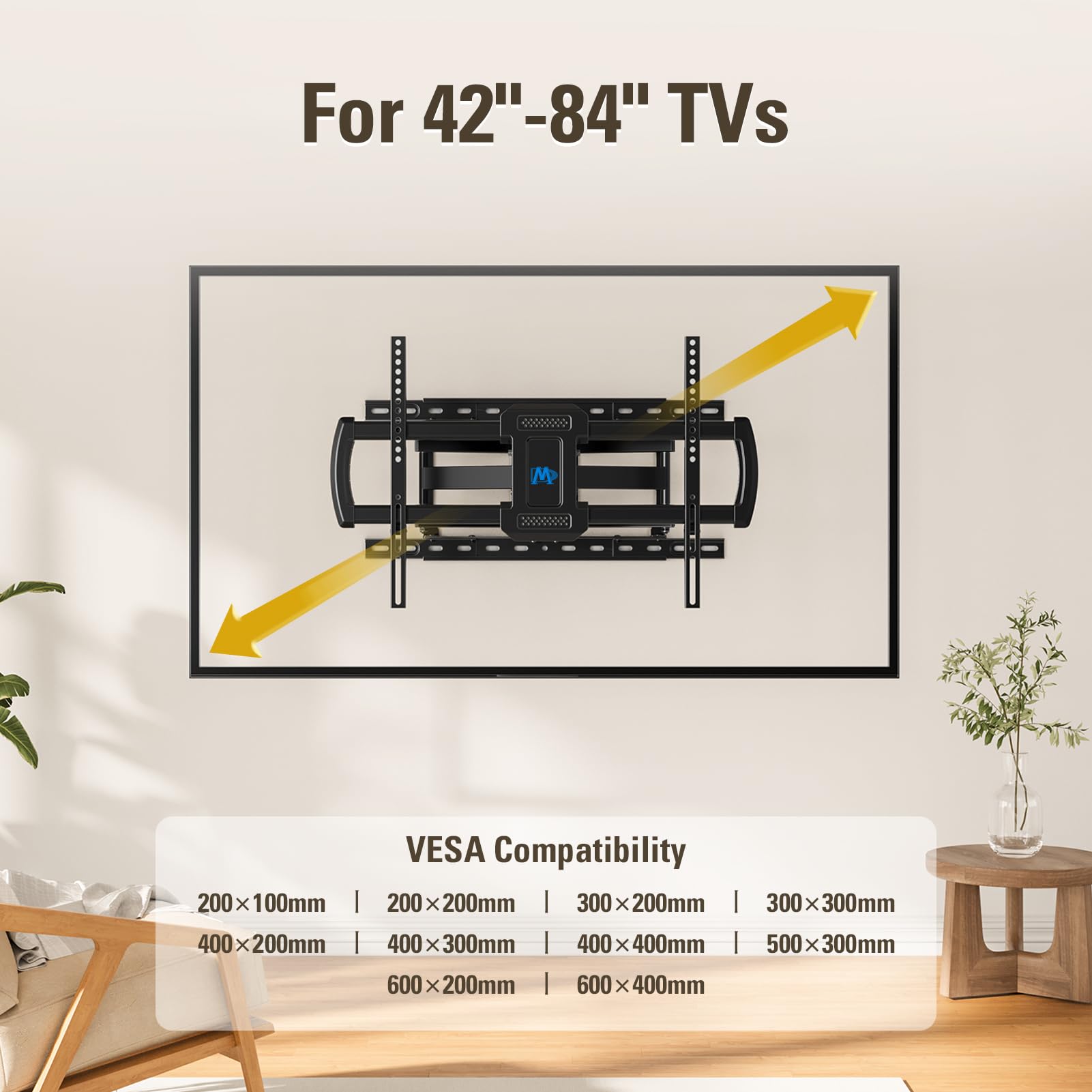 Foto 7 | Soporte De Pared Para Tv Dream Md2296-24k Para 42-84 Pulgadas - Venta Internacional.