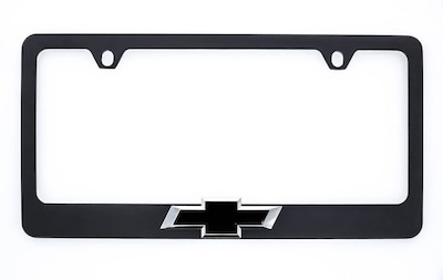 Foto 1 | Marco Para Matrícula Chevrolet, Color Negro Metálico, Con Corbatín 3d - Venta Internacional.