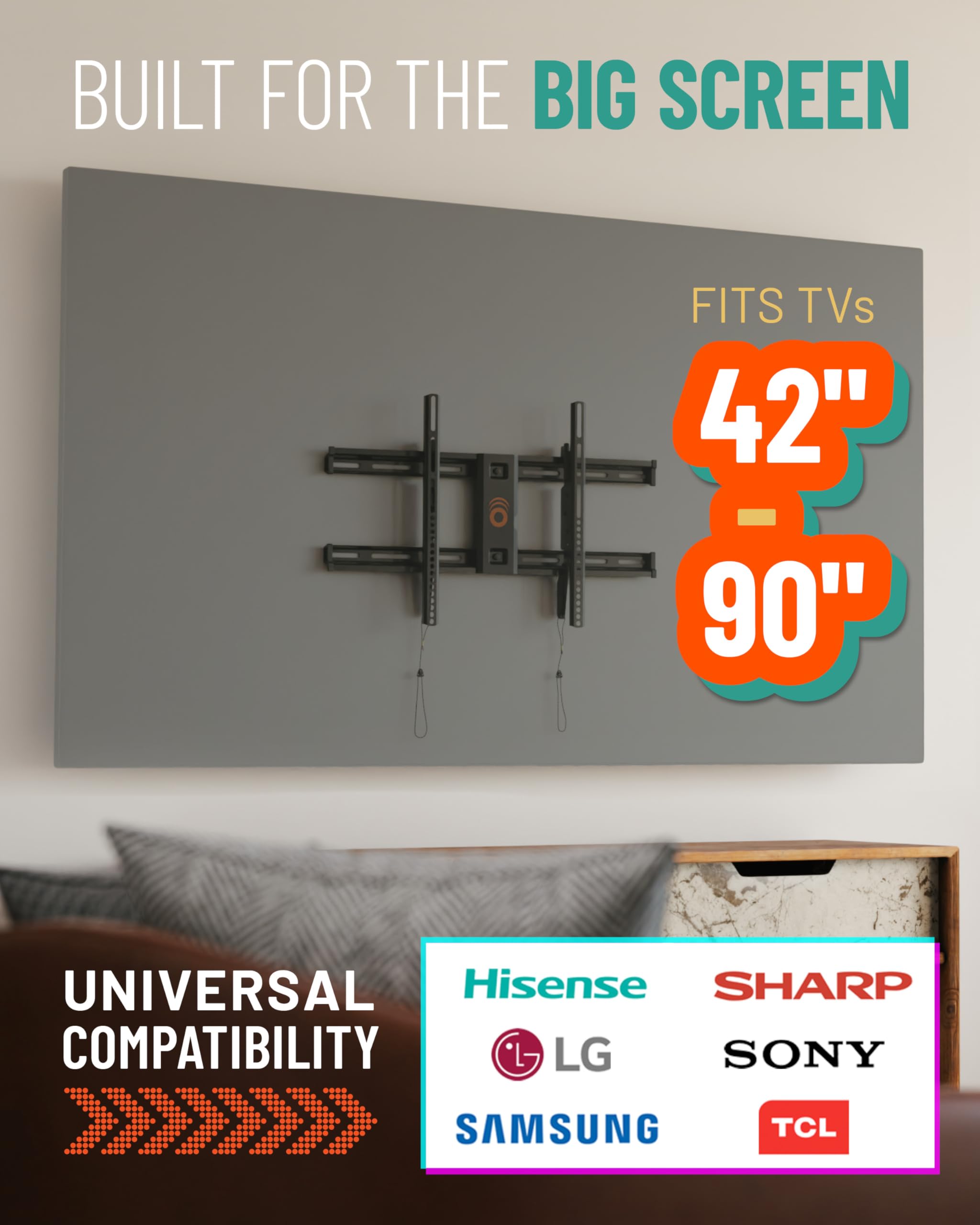Foto 5 pulgar | Soporte De Pared Para Tv Echogear Egll3 Para Televisores De Hasta 90 - Venta Internacional.