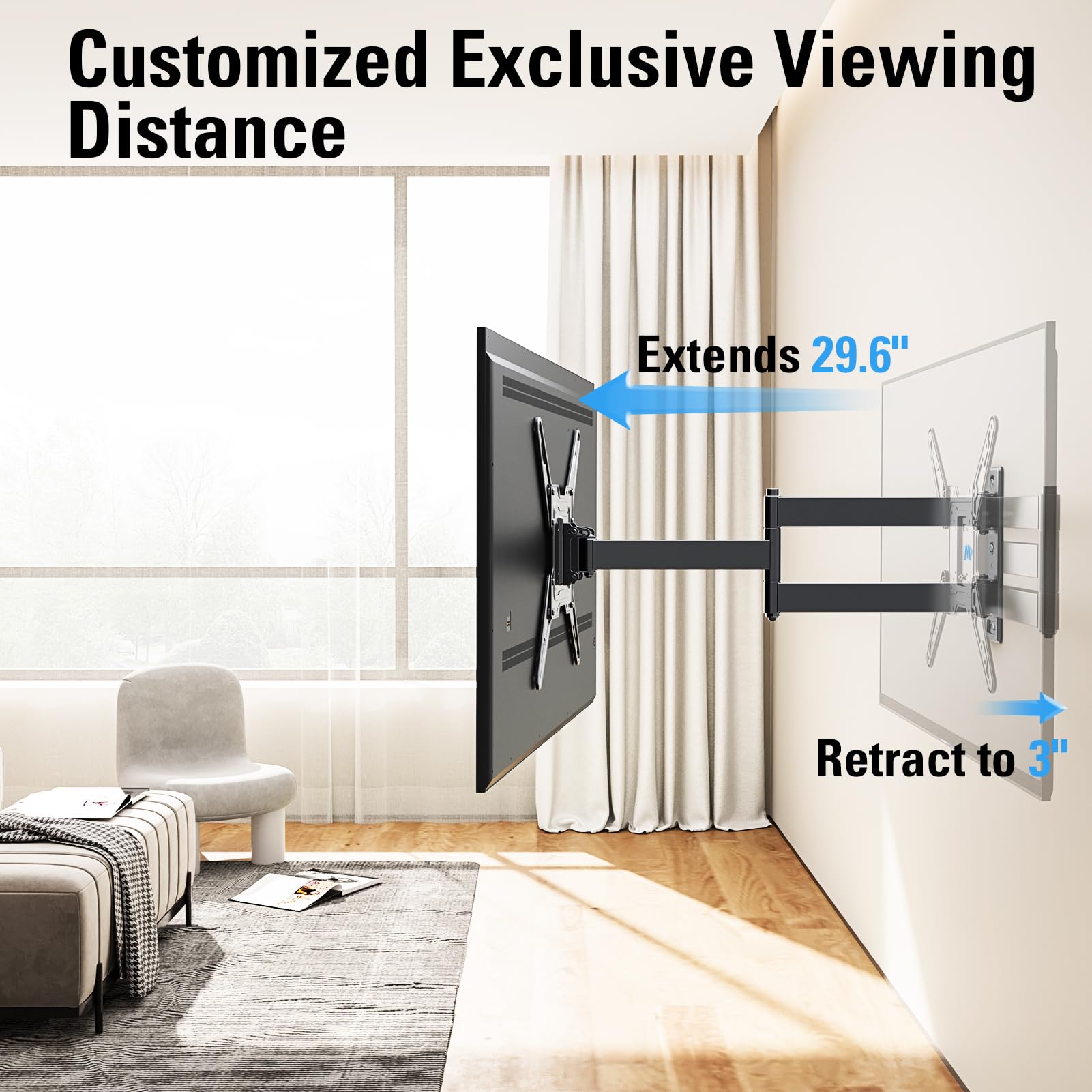 Foto 5 pulgar | Soporte De Pared Dream Md2286-m Para Televisores De 26 A 65 Pulgadas - Venta Internacional.