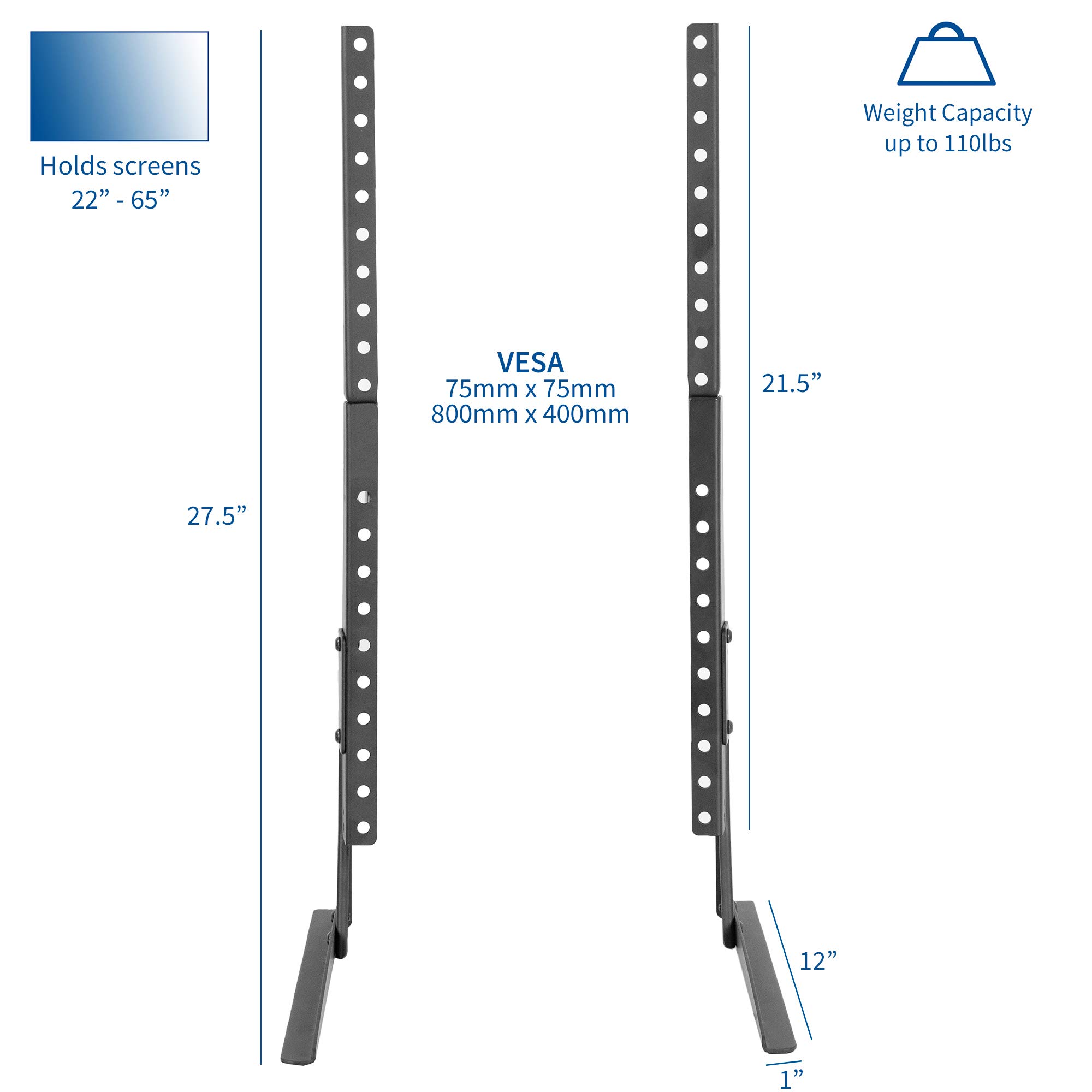 Foto 2 | Soporte De Tv De Sobremesa Vivo Universal Para Pantallas Lcd De 22 A 65 Pulgadas - Venta Internacional.