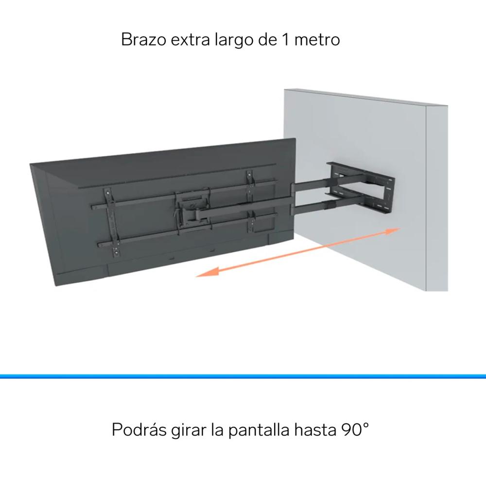 Foto 4 | Soporte Para Pantallas De 40'' A 80'' Con Brazo Articulado Largo (1 M)