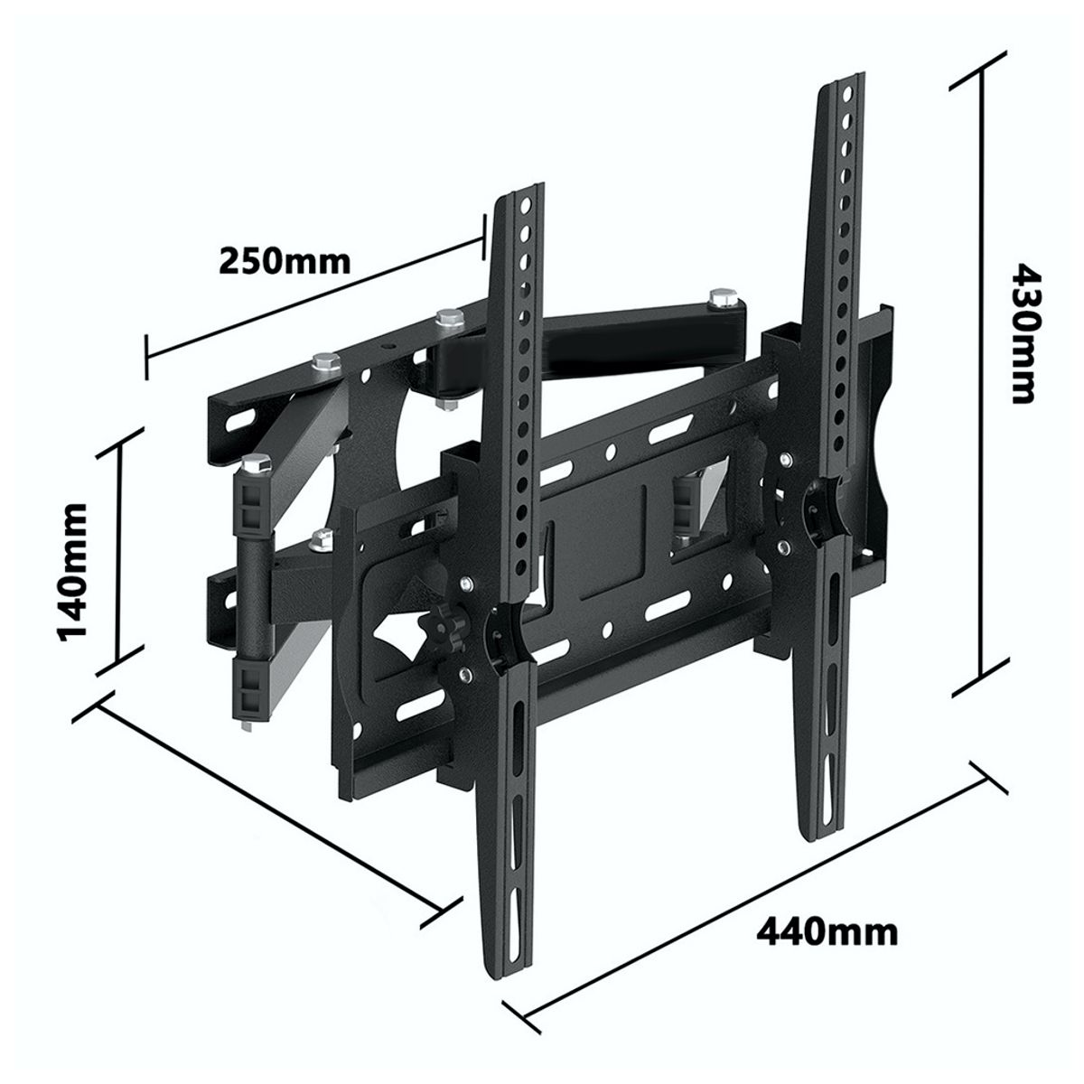 Foto 4 pulgar | Soporte Articulado De Tv Inclinable Para Montaje En Pared Compatible Con Pantallas De 25 A 65 Pulgadas
