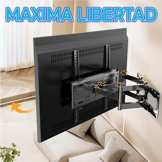 Foto 7 | Soporte Articulado De Tv Inclinable Para Montaje En Pared Compatible Con Pantallas De 25 A 65 Pulgadas