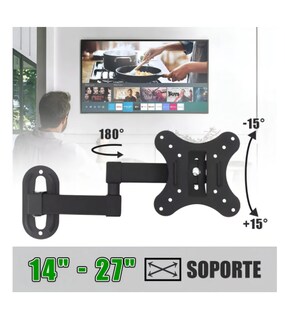Foto 2 | Soporte Tv 24 Pulgadas Soporte Pantalla 14 Base Para Tele 27 Negro Soporte De Techo Para 24 Pulgadas Para Pantal