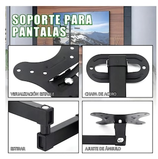 Foto 4 | Soporte Tv 24 Pulgadas Soporte Pantalla 14 Base Para Tele 27 Negro Soporte De Techo Para 24 Pulgadas Para Pantal
