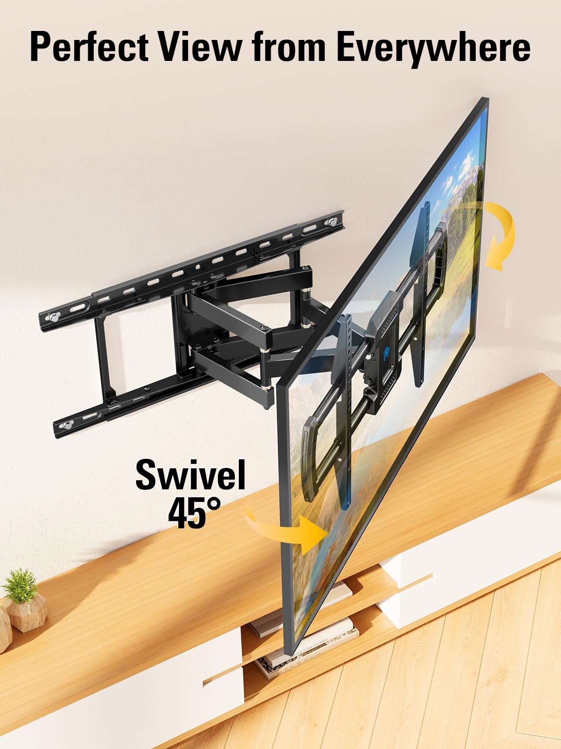 Foto 6 pulgar | Soporte De Pared Ideal Para Televisores De 42 A 84 Pulgadas Full Motion - Venta Internacional.