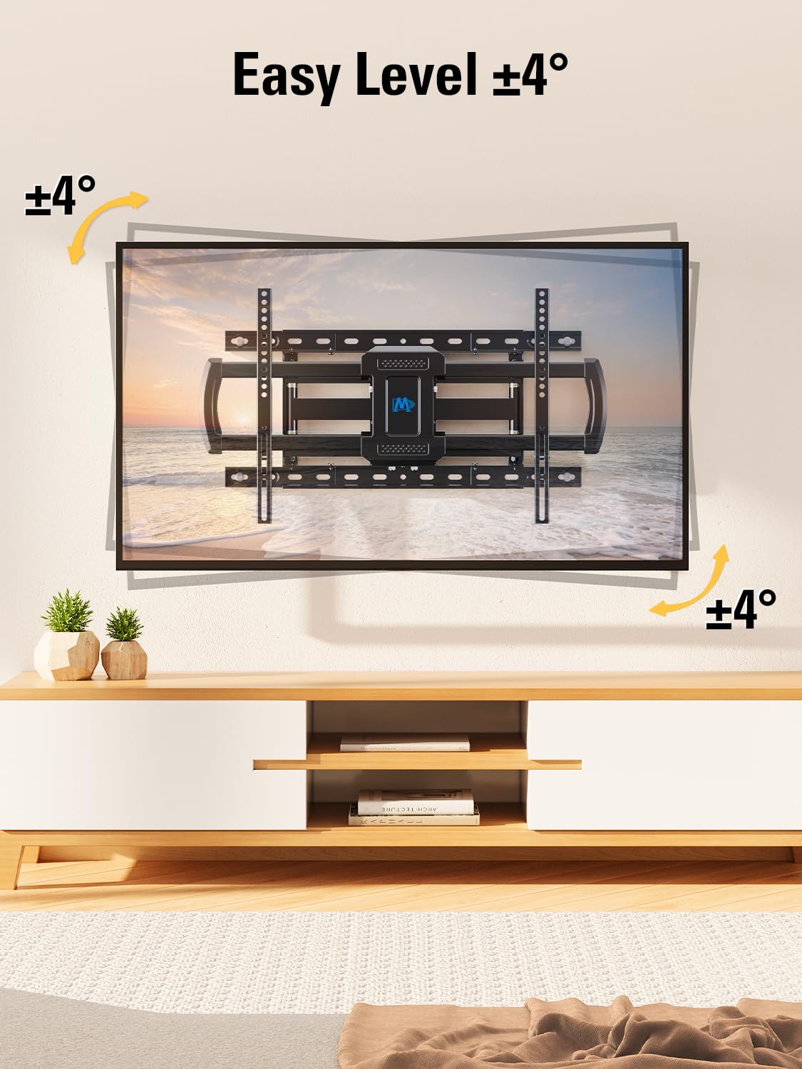 Foto 7 pulgar | Soporte De Pared Ideal Para Televisores De 42 A 84 Pulgadas Full Motion - Venta Internacional.