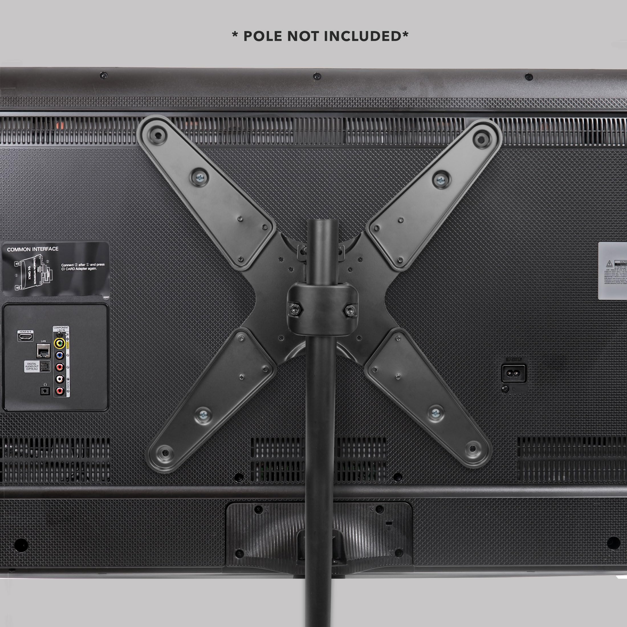 Foto 6 | Soporte Para Poste De Tv Mount-it! Se Adapta A 32 A 55 Pantallas Vesa De 75 X 75 A 400 X 400 - Venta Internacional.
