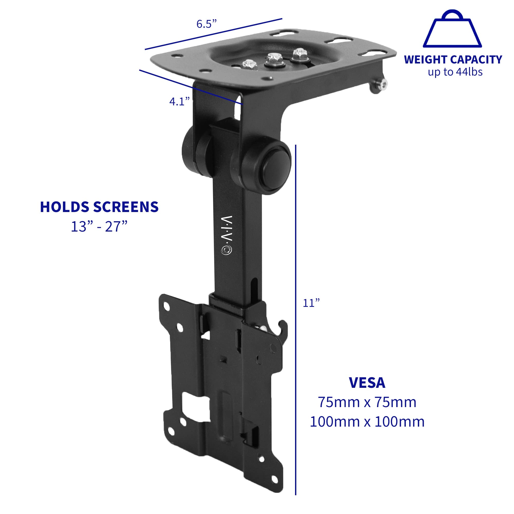 Foto 3 pulgar | Soporte De Techo Vivo Mount-m-fd27 Para Tv Lcd De 13 A 27 Pulgadas - Venta Internacional.