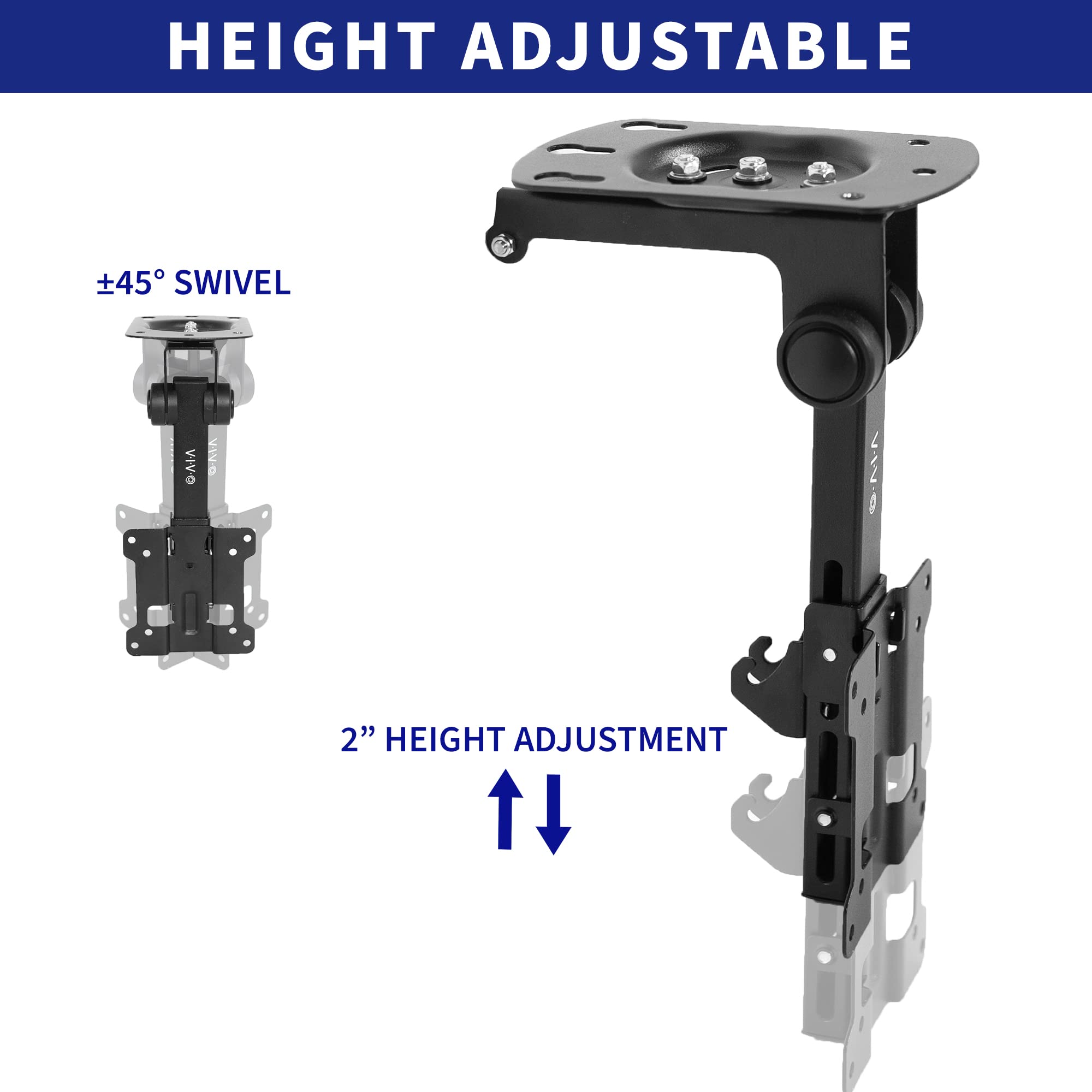 Foto 4 pulgar | Soporte De Techo Vivo Mount-m-fd27 Para Tv Lcd De 13 A 27 Pulgadas - Venta Internacional.