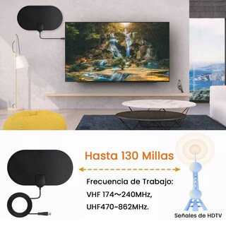 Foto 2 | Antena para Televisor Eo Safe Imports Esi6365 color Negro