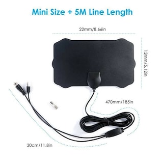 Foto 2 | Venta Internacional - Antena HDTV A-one color Negro Alcance 5000 Millas 4K HD Señal para TV Digital
