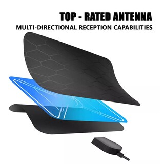 Foto 2 | Antena de Tv Digital Hdtv 4k 1080p Eo Safe Imports Esi-10827 Negra