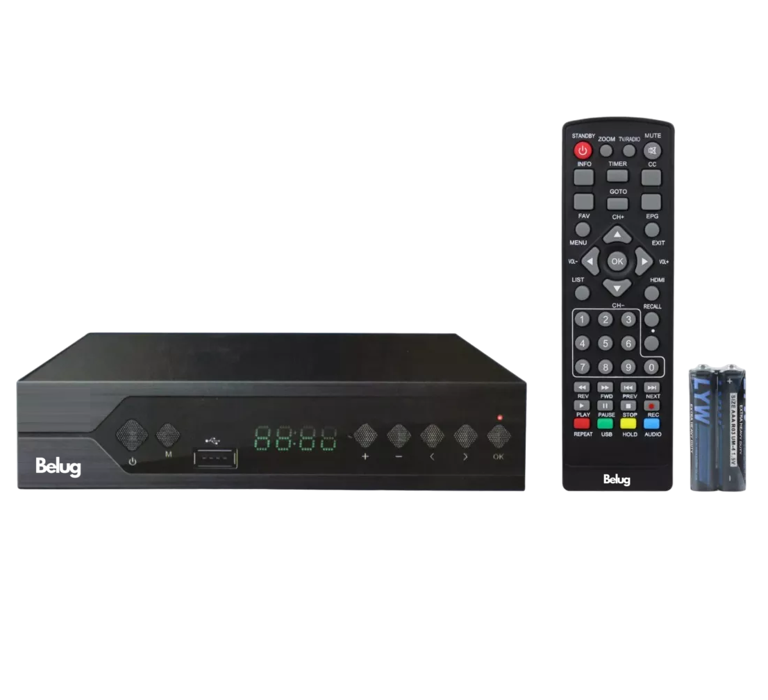 Foto 2 pulgar | Decodificador De Tv Digital Análoga Con Salida Hdmi Belug Negro