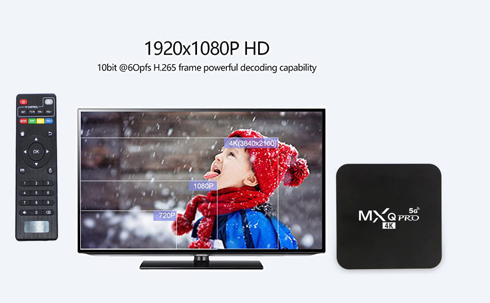 Foto 2 | TV Box Ram 5G Android 12.1 1GB Rom 8 GB Android Smart Box H.265 Hd 3d Dual Band 2.4g/5.8G Wifi Quad Core Home Media Pl