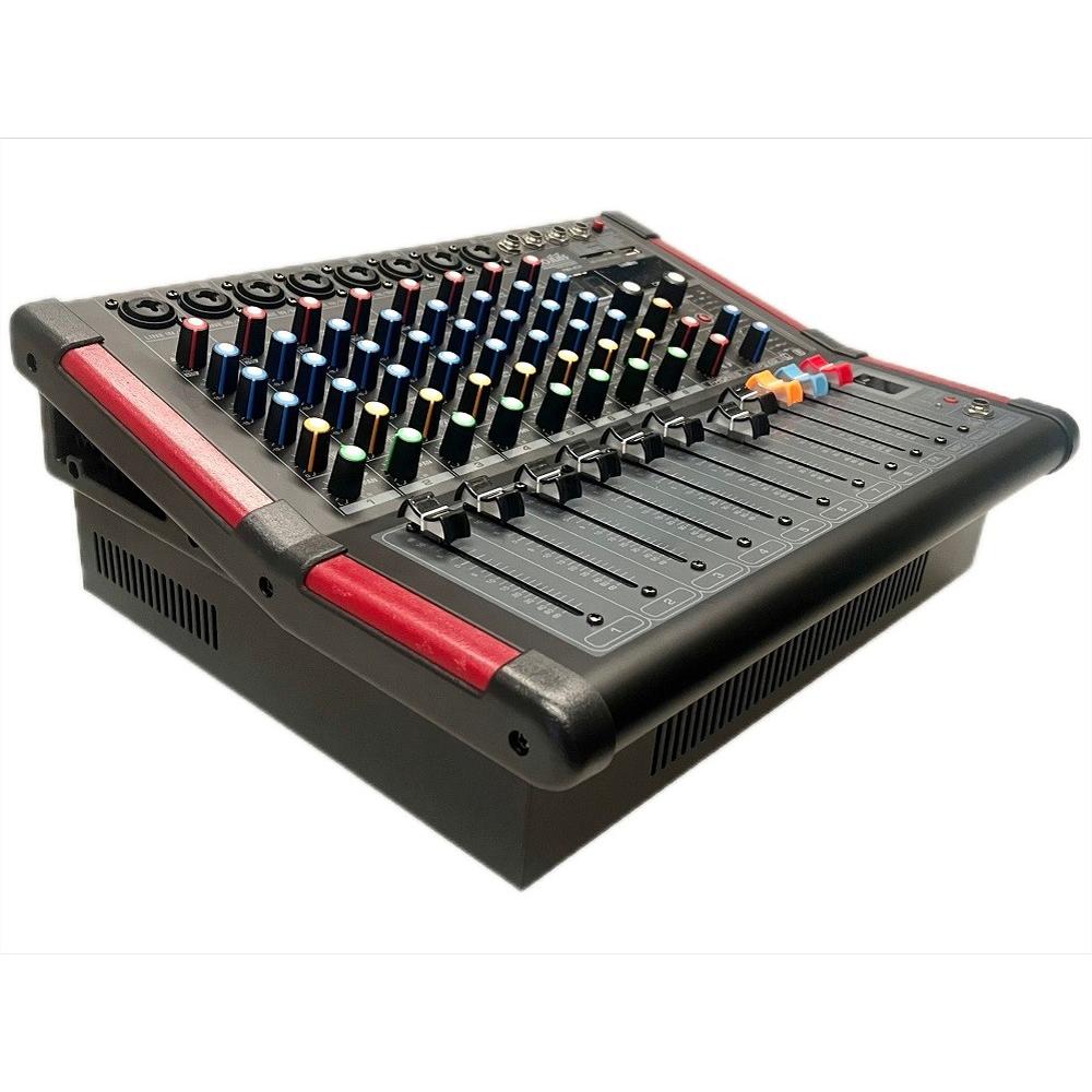 Foto 1 | Mezcladora Amplificada Romms CHPMX-8CH Negra 8 Canales DSP USB Bluetooth 250w RMS