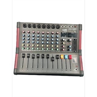 Foto 3 | Mezcladora Amplificada Romms CHPMX-8CH Negra 8 Canales DSP USB Bluetooth 250w RMS