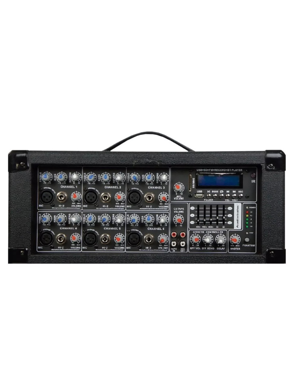 Foto 4 pulgar | Consola Amplificada 6 Canales Bluetooth Audiobahn Apm6300i