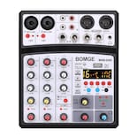 Mezclador De Sonido Para Dj Bomge 04d Portátil Bluetooth 4 Canales Usb - Venta Internacional.