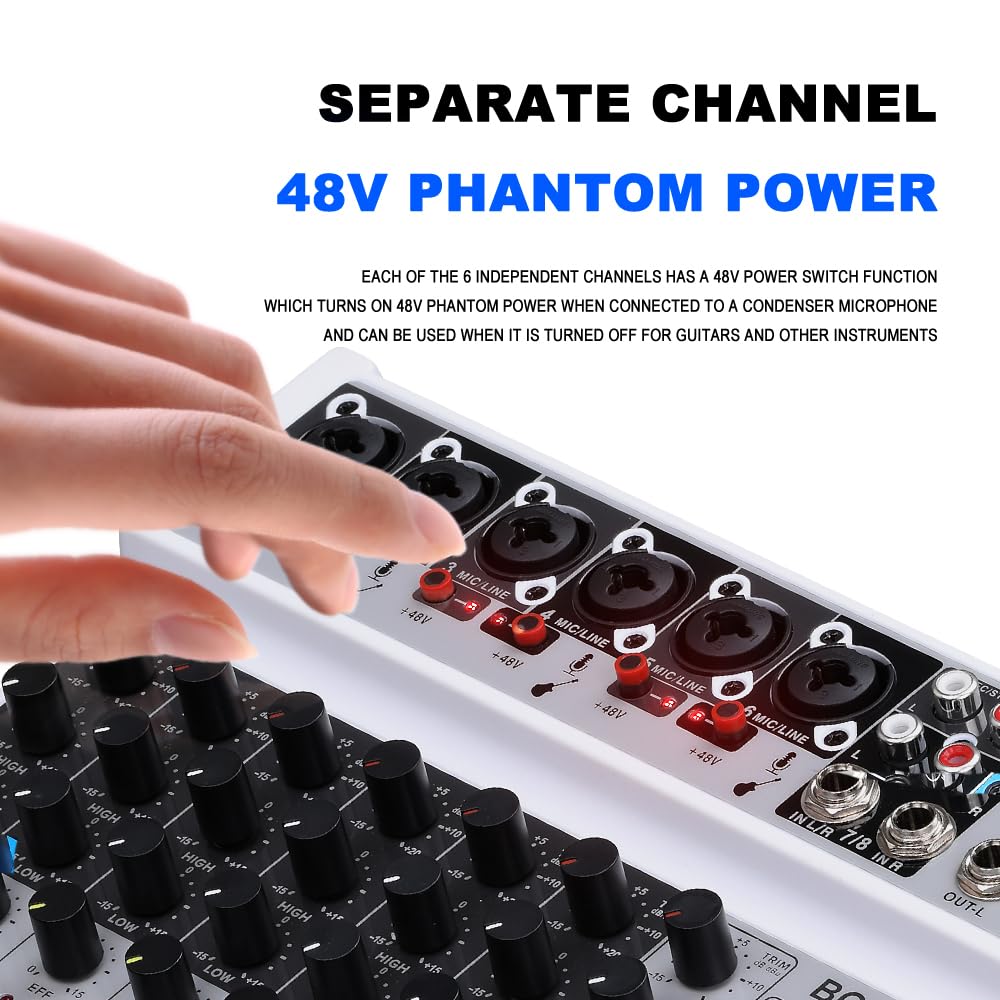 Foto 5 pulgar | Mezclador De Audio Bomge De 8 Canales Con Reproductor Mp3 Bluetooth Usb Rec - Venta Internacional.