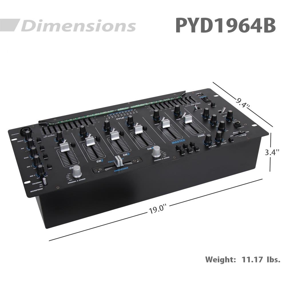Foto 4 pulgar | Controlador Dj Mezclador De 6 Canales Pyle Pyd1964b.5 Con Bluetooth - Venta Internacional.
