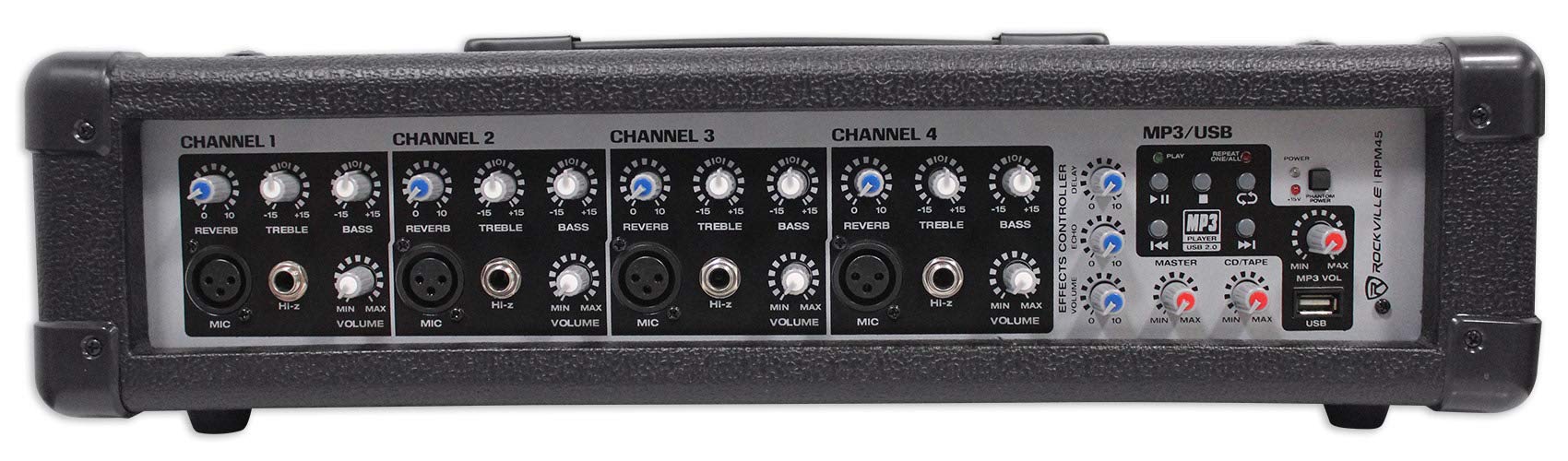 Foto 2 pulgar | Mezclador/amplificador Rockville Rpm45 1800w De 4 Canales Con Usb/eq - Venta Internacional.