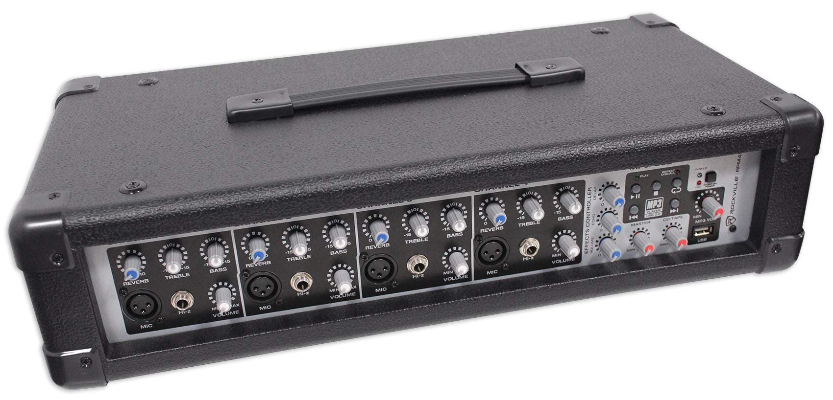 Foto 2 | Mezclador/amplificador Rockville Rpm45 1800w De 4 Canales Con Usb/eq - Venta Internacional.