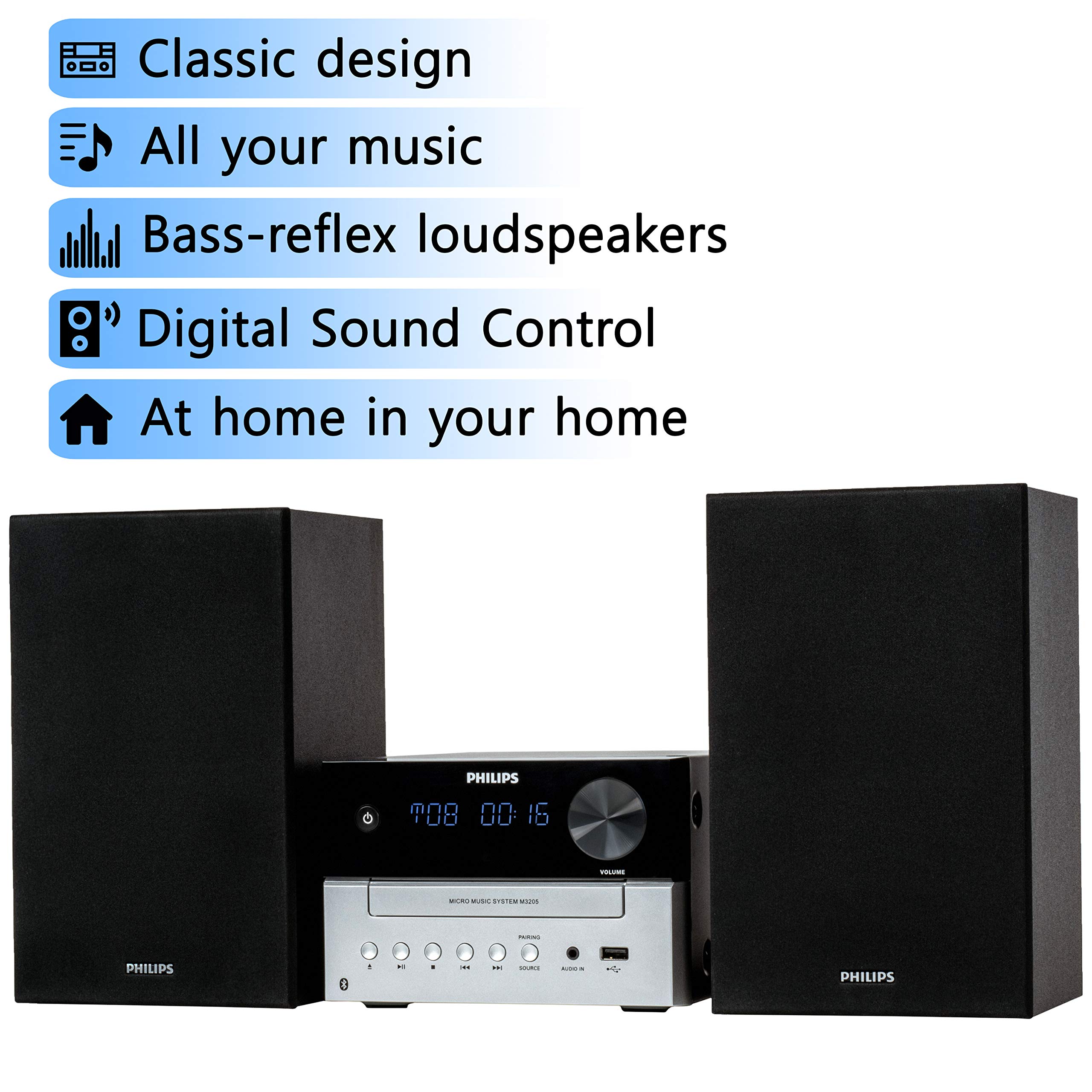 Foto 3 pulgar | Reproductor de Cd y Sistema Estéreo Philips Compact Radio Player - Venta Internacional