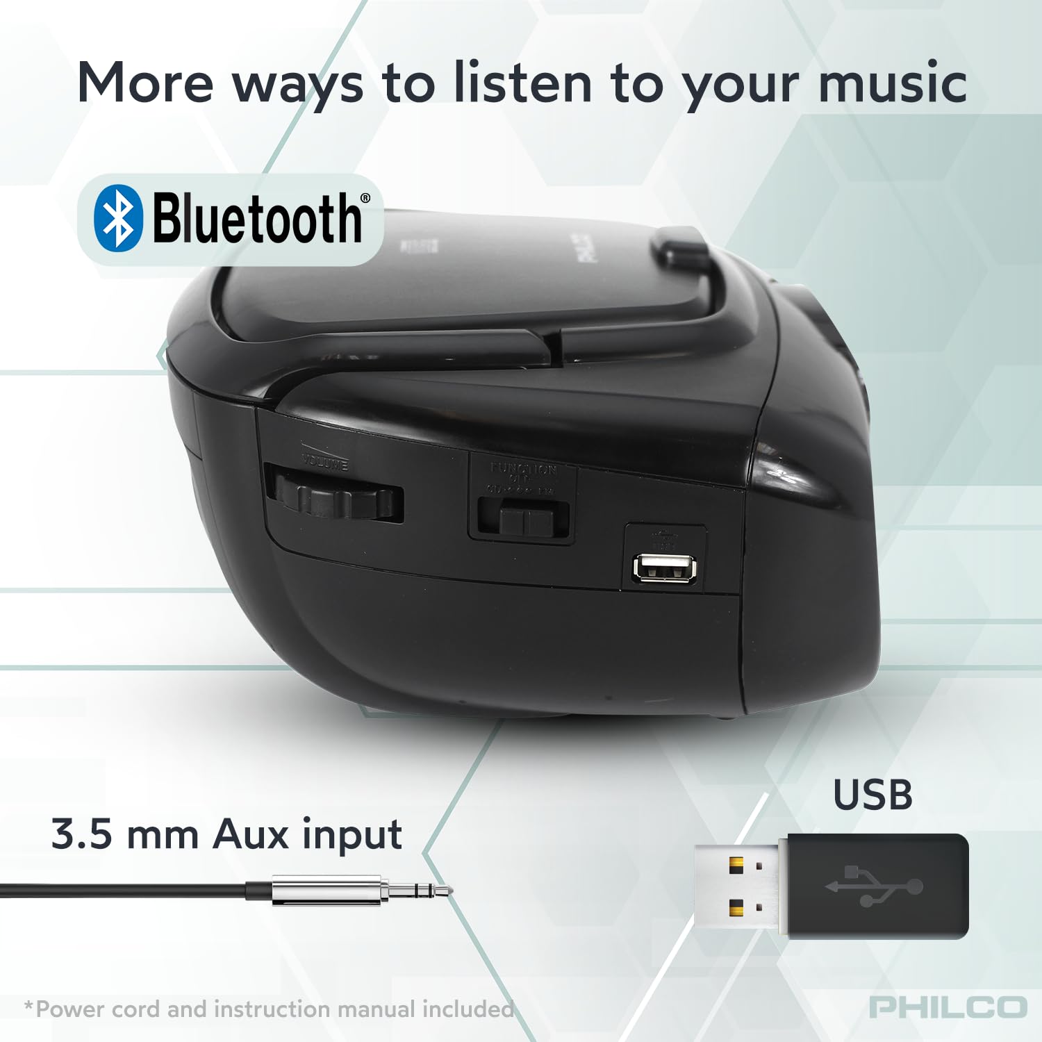 Foto 6 pulgar | Reproductor De Cd Portátil Boombox Philco Retro Bluetooth Con Bluetooth - Venta Internacional.