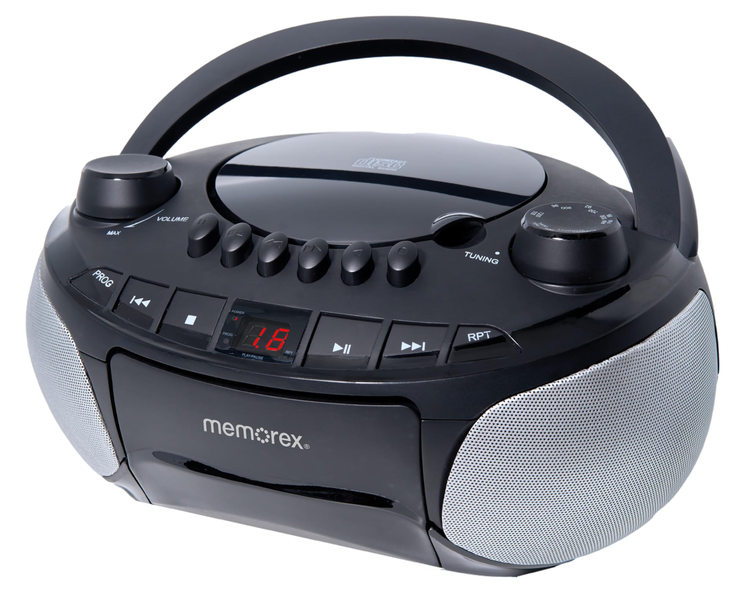 Foto 2 pulgar | Reproductor De Cd Portátil Memorex Am/fm Con Casete Negro - Venta Internacional.